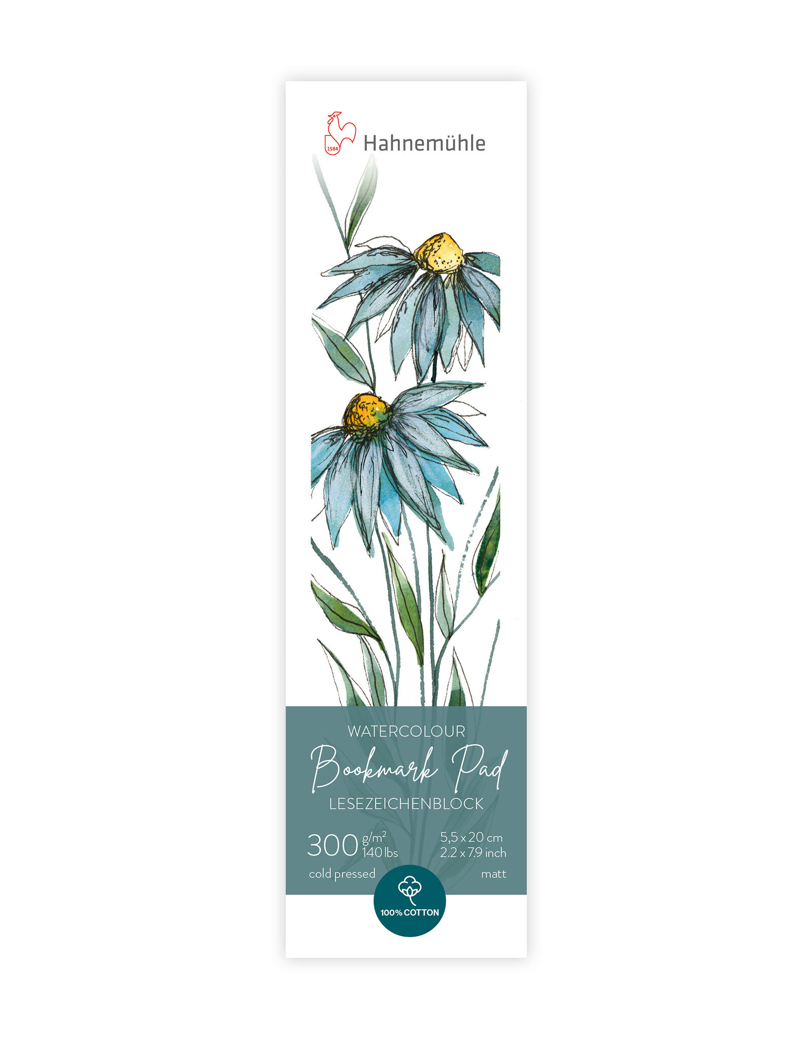 Hahnemuhle Hahnemuhle Bookmark Pad, 15 Sheets 2.2” X 7.9”