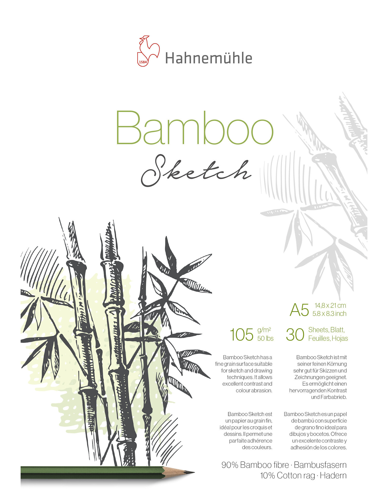 Hahnemuhle Hahnemuhle Bamboo Sketchbook A5 (5.77" X 8.19")