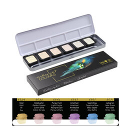 Finetec Finetec Iridescent Artist Watercolor Pixie Dust Set of 6