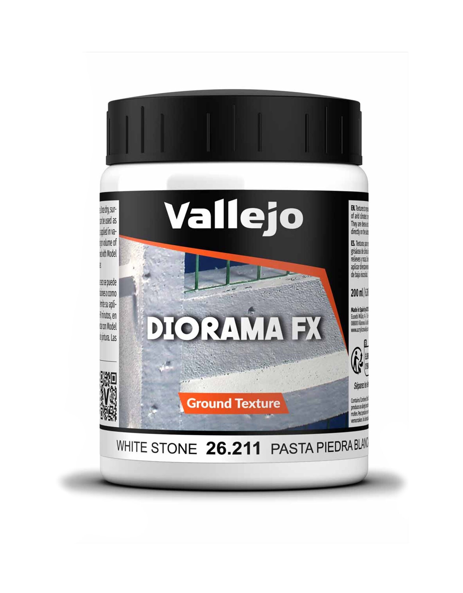 Vallejo Diorama FX Ground White Stone Paste (200ml)