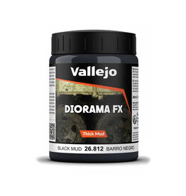 Vallejo Vallejo Diorama FX Thick Mud Black Mud 200ml