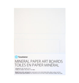 YASUTOMO Yasutomo Mineral Paper Board, 3pk 5" x 7"/6" x 8"/8" x 10"