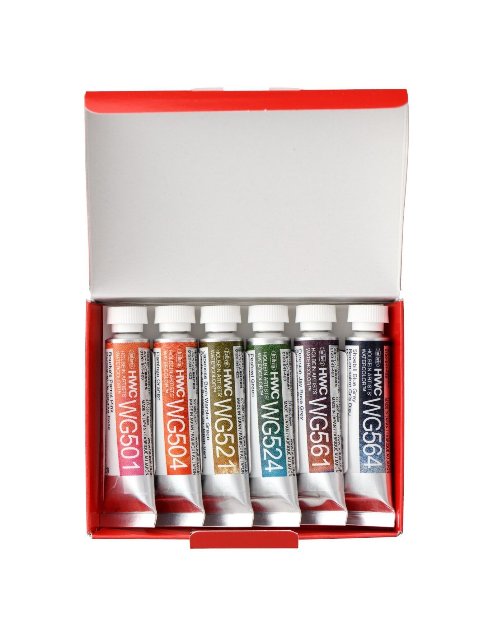 HOLBEIN Holbein Granulating Watercolor Bird Set of 6 - 5ml