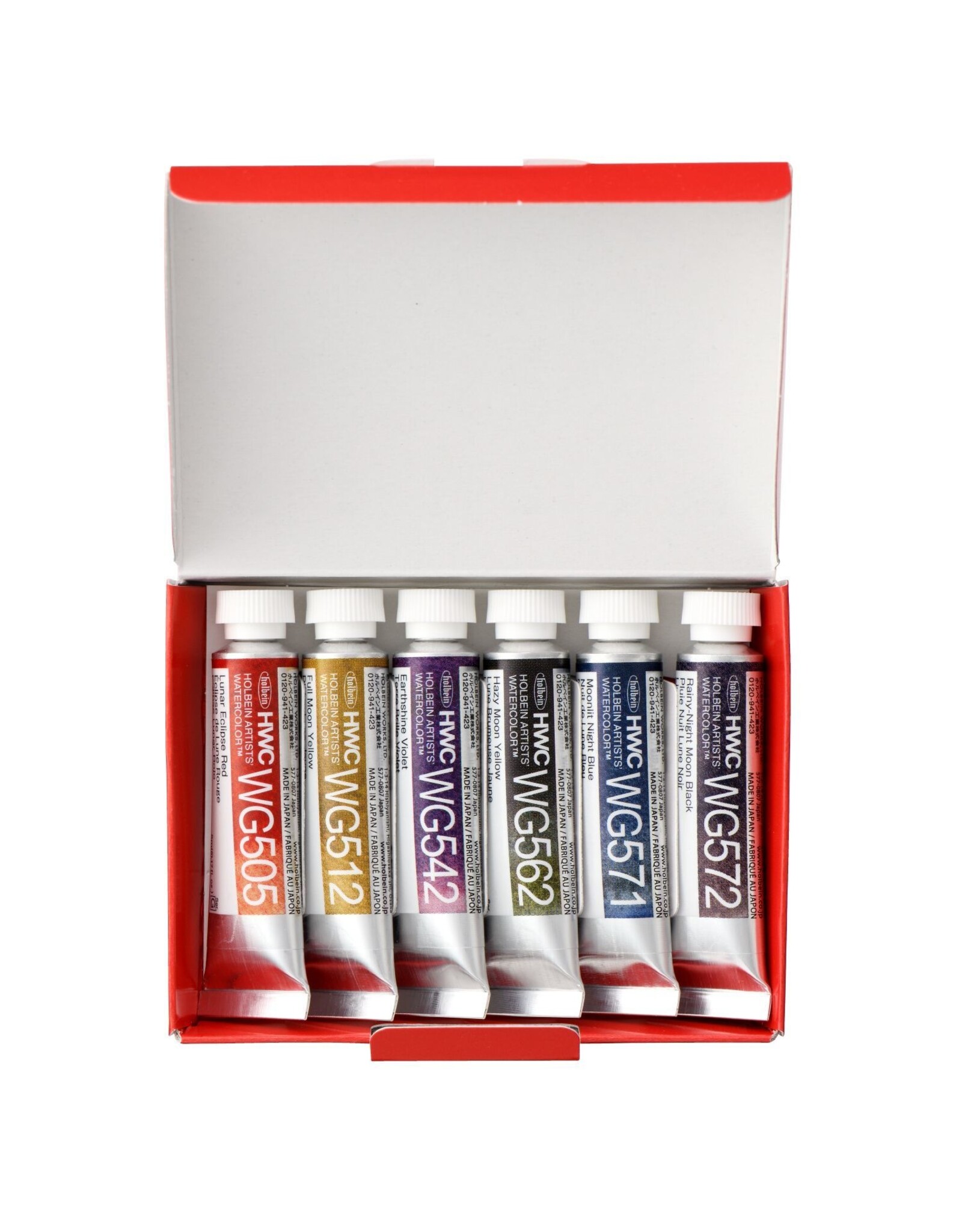 HOLBEIN Holbein Granulating Watercolor Moon Set of 6 - 5ml