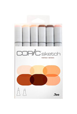 COPIC COPIC Sketch Markers, Portrait Set of 6