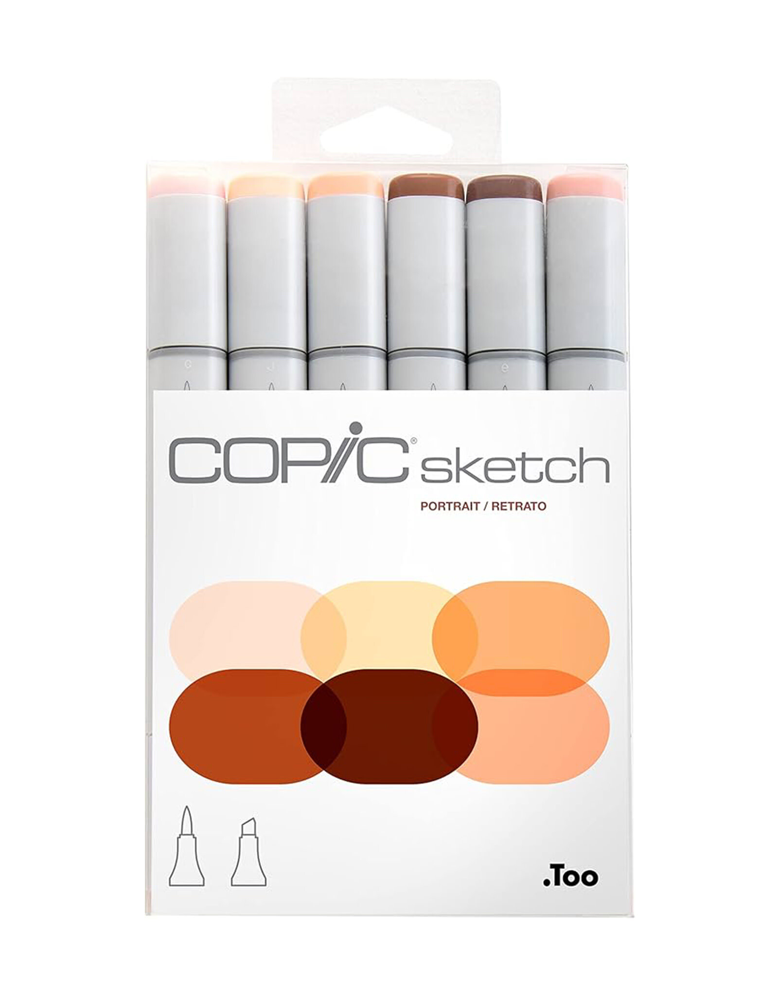 COPIC COPIC Sketch Markers, Portrait Set of 6
