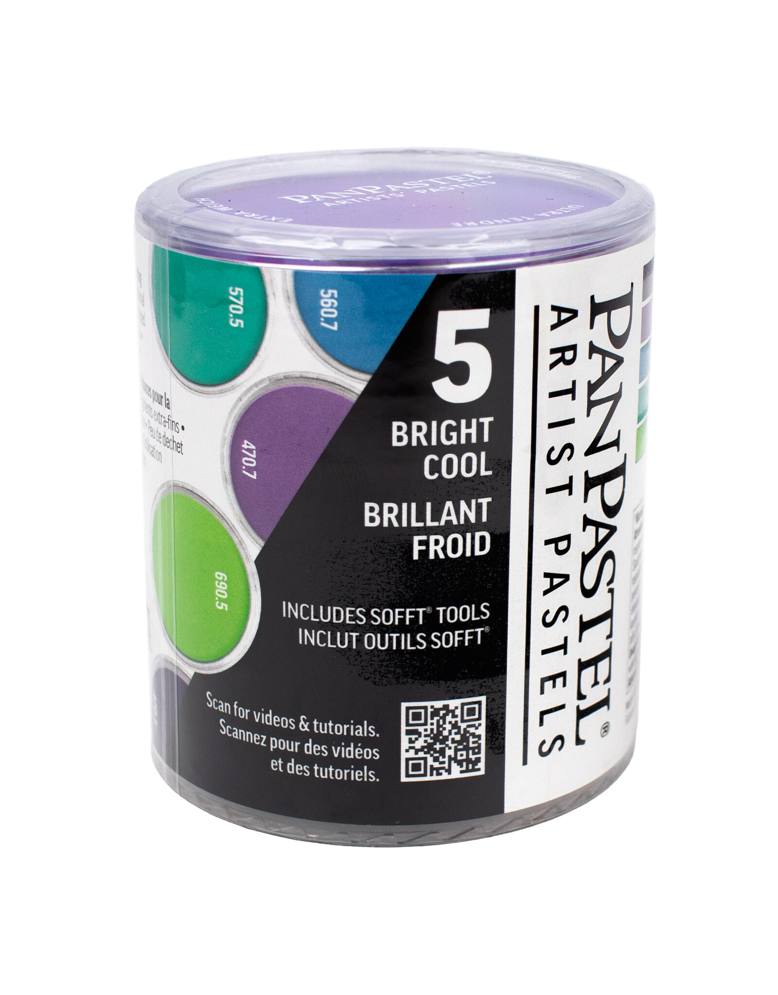 Panpastel PanPastel Colours Bright Cool 5 Stack Set