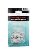 WIZKIDS D&D Nolzur's Marvelous  Miniatures   Tortle Druid & Wild Shape Giant Lizard