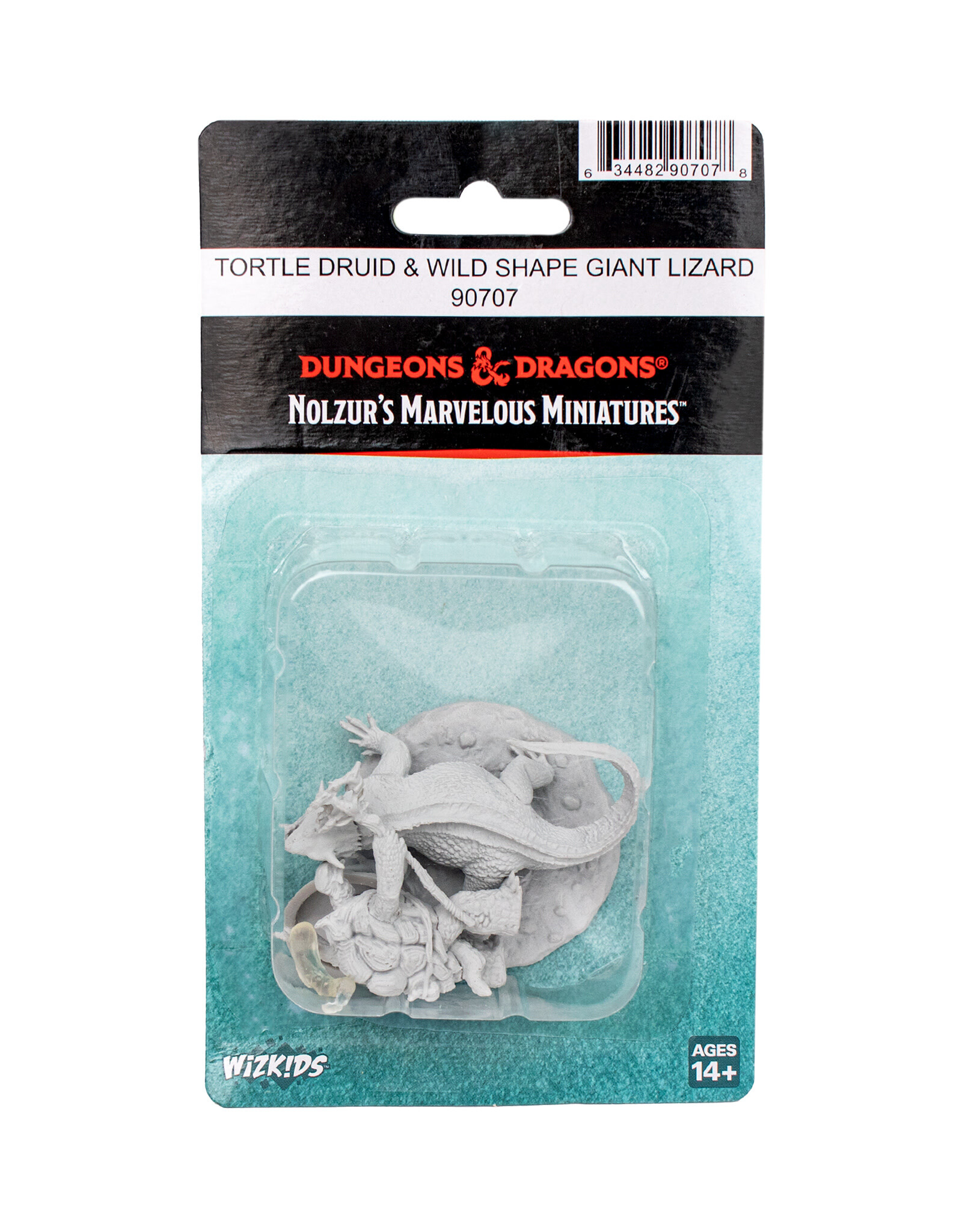WIZKIDS D&D Nolzur's Marvelous  Miniatures   Tortle Druid & Wild Shape Giant Lizard