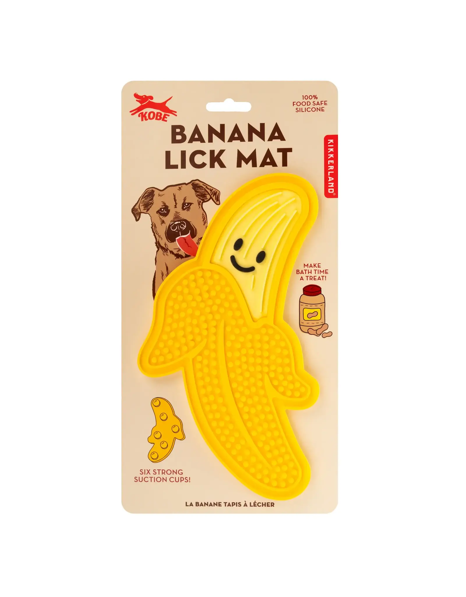 Kikkerland Kikkerland Kobe Banana Lick Mat