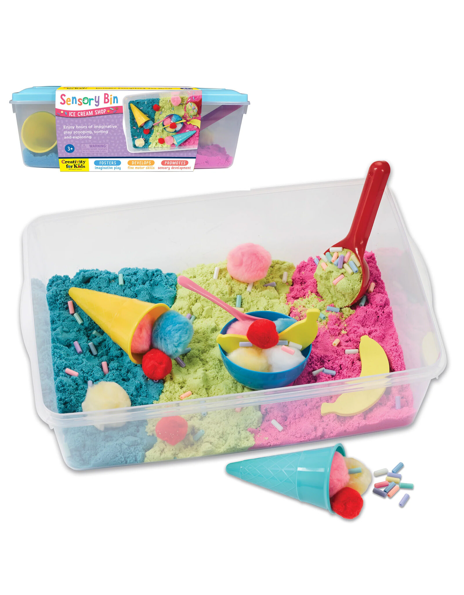 FABER-CASTELL Creativity for Kids Sensory Bin, Ice Cream Shop