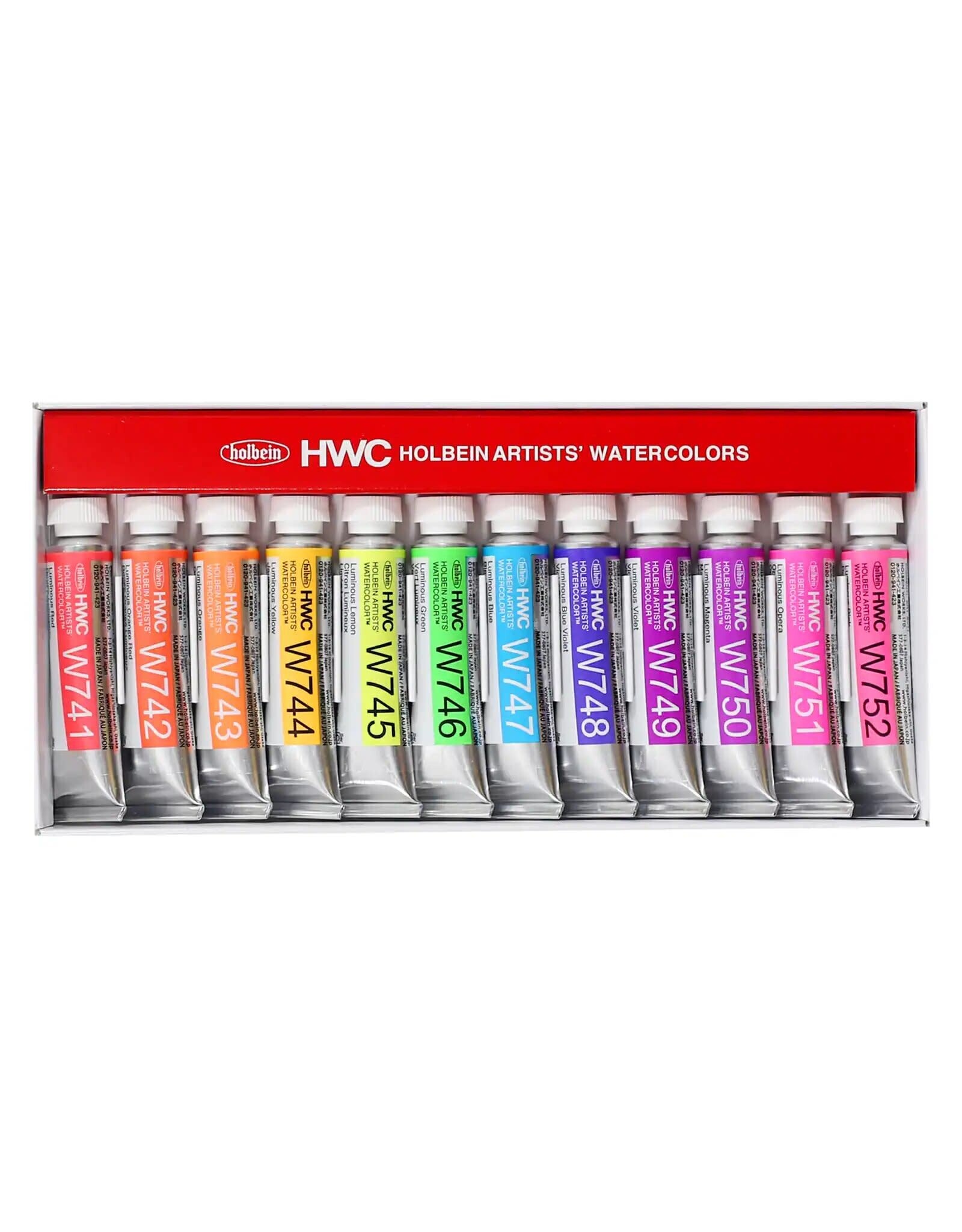 HOLBEIN Holbein  Luminous Watercolor Set of 12 - 5ml