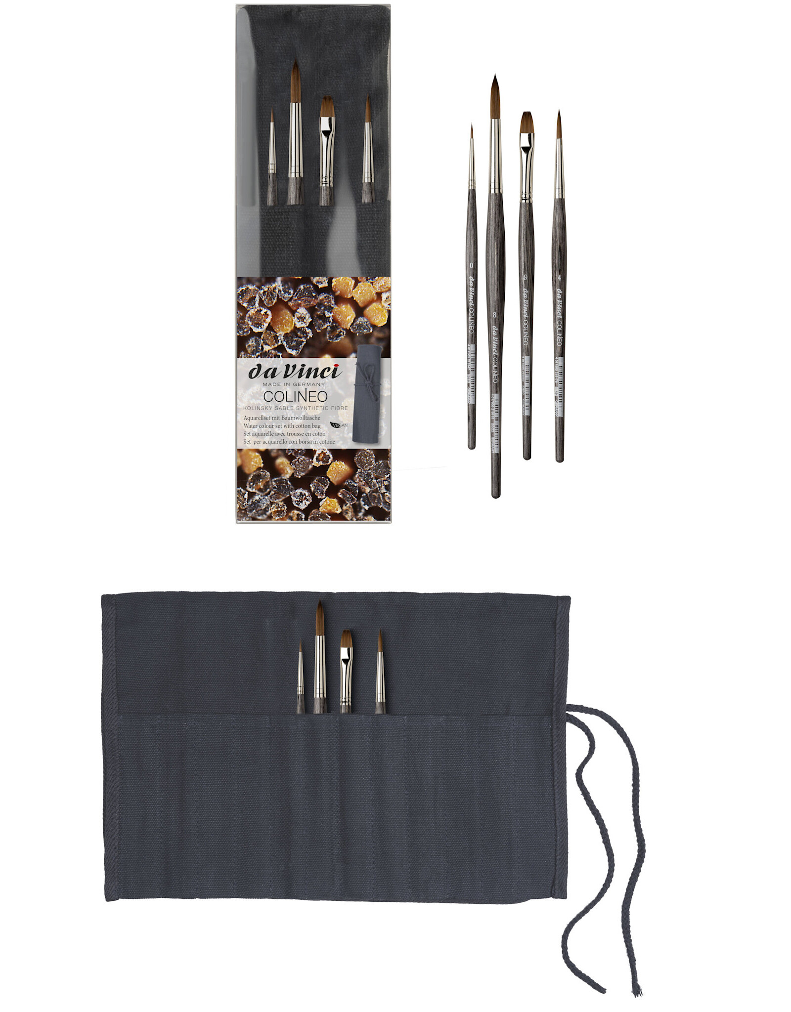 Da Vinci Brush Colineo Set of 4 with Cotton Bag