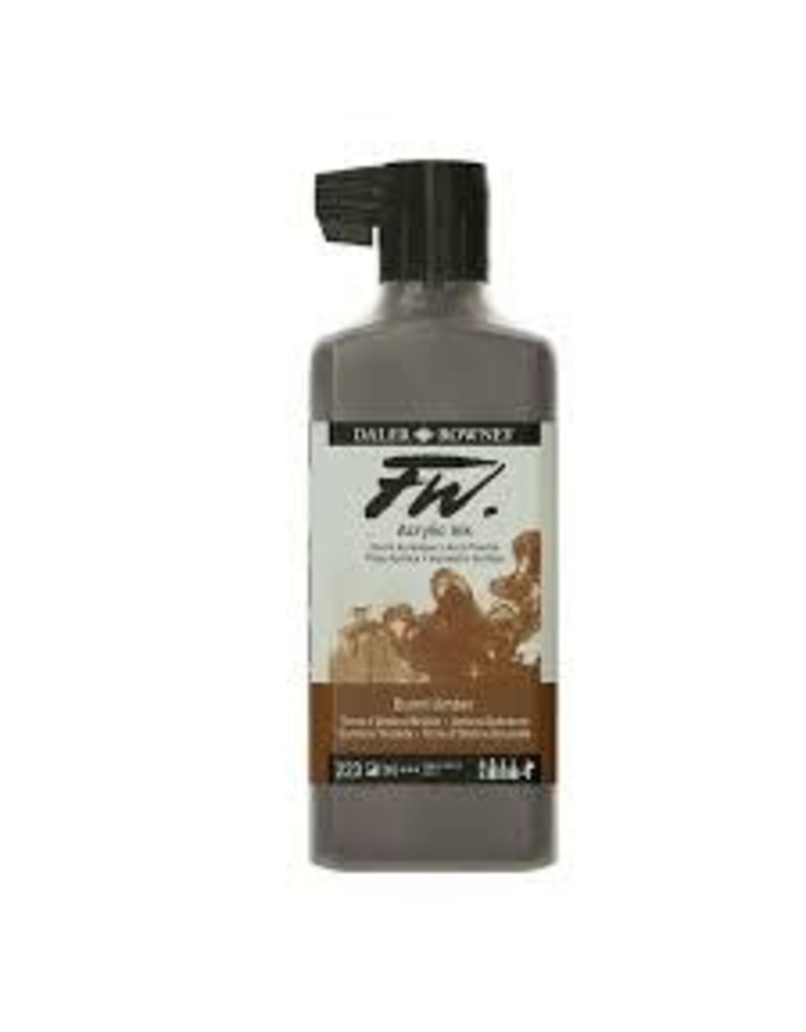 CLEARANCE Daler-Rowney FW Acrylic Ink Bottle Burnt Umber