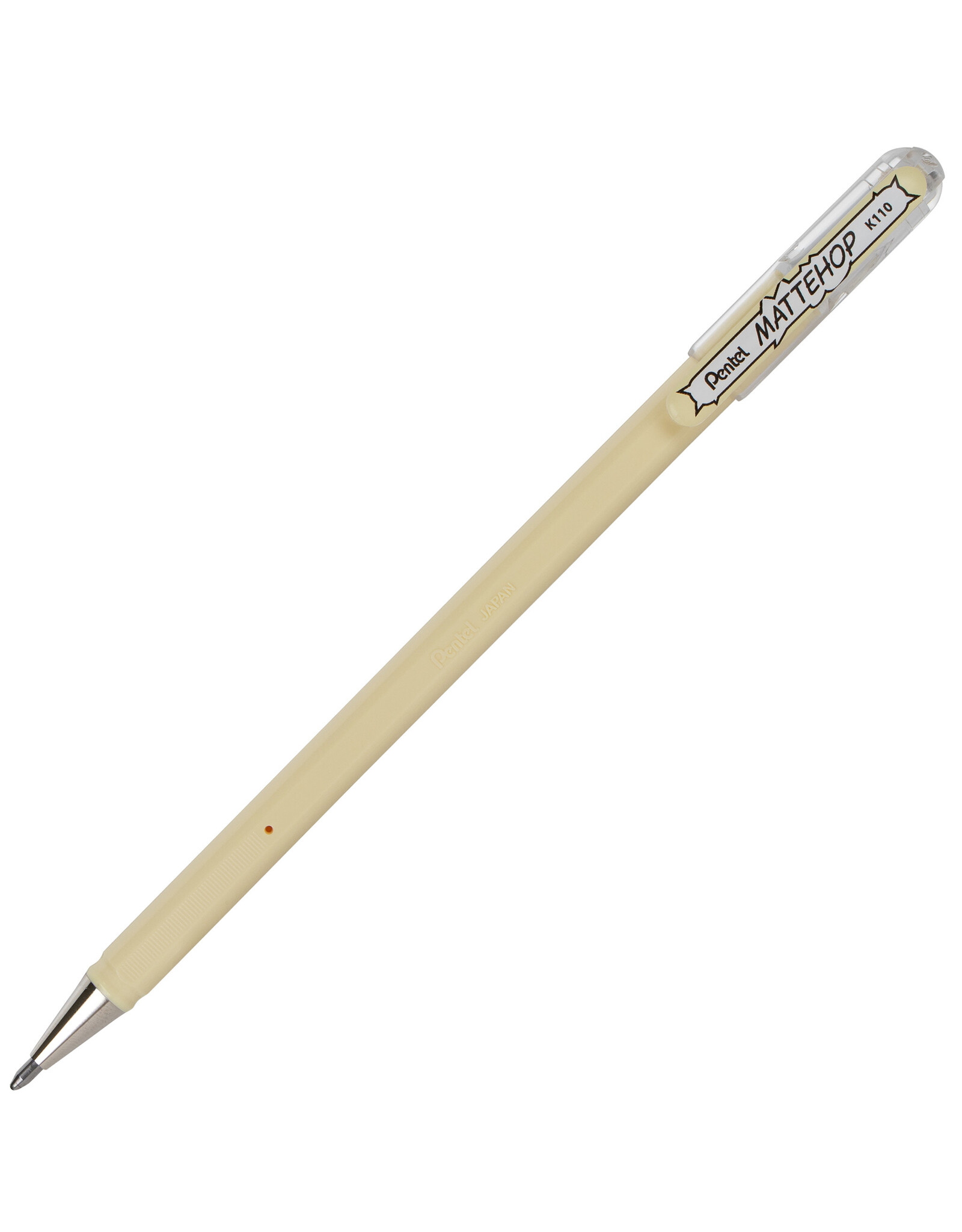 Pentel Mattehop Gel Pen, Ivory White