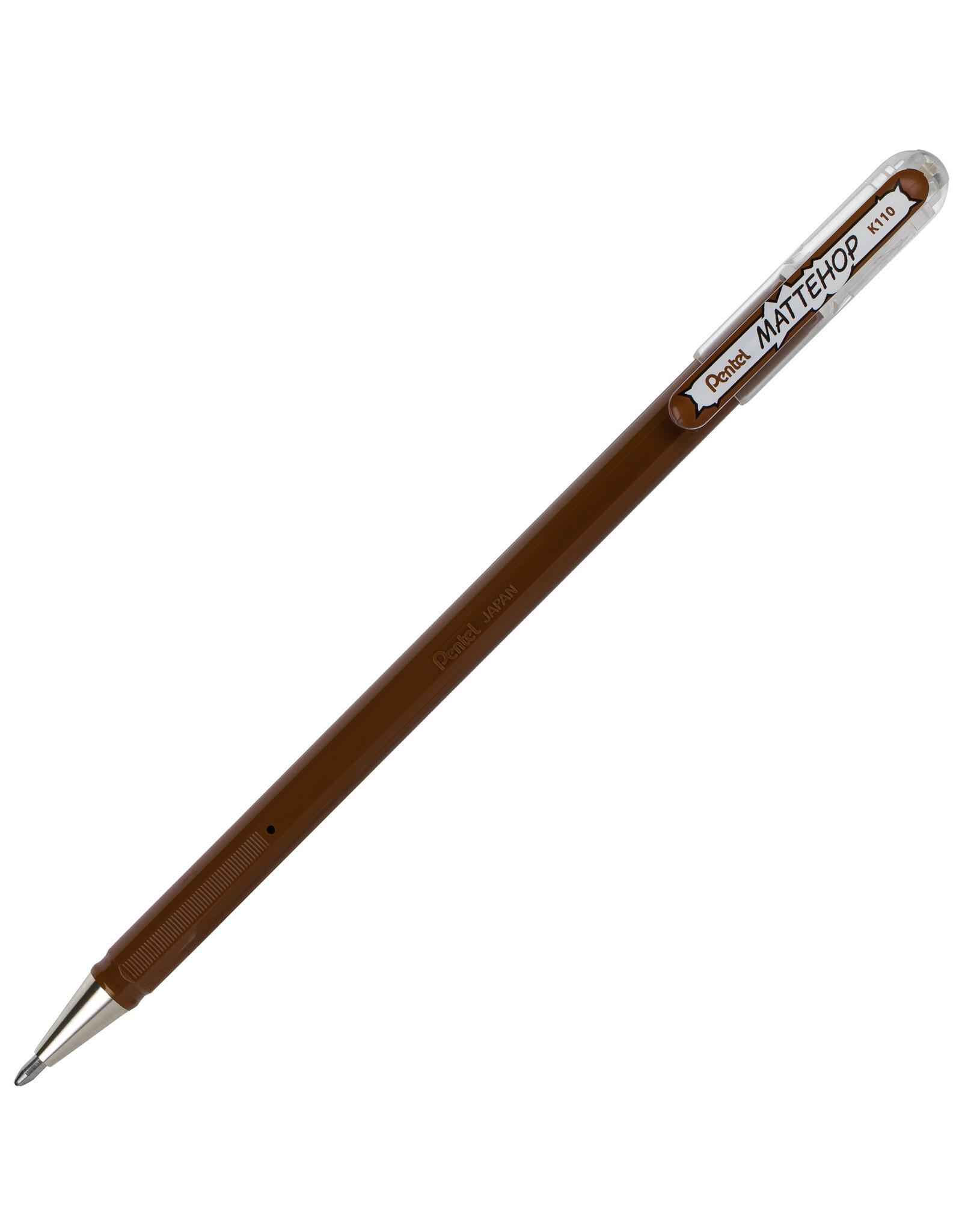 Pentel Mattehop Gel Pen, Brown