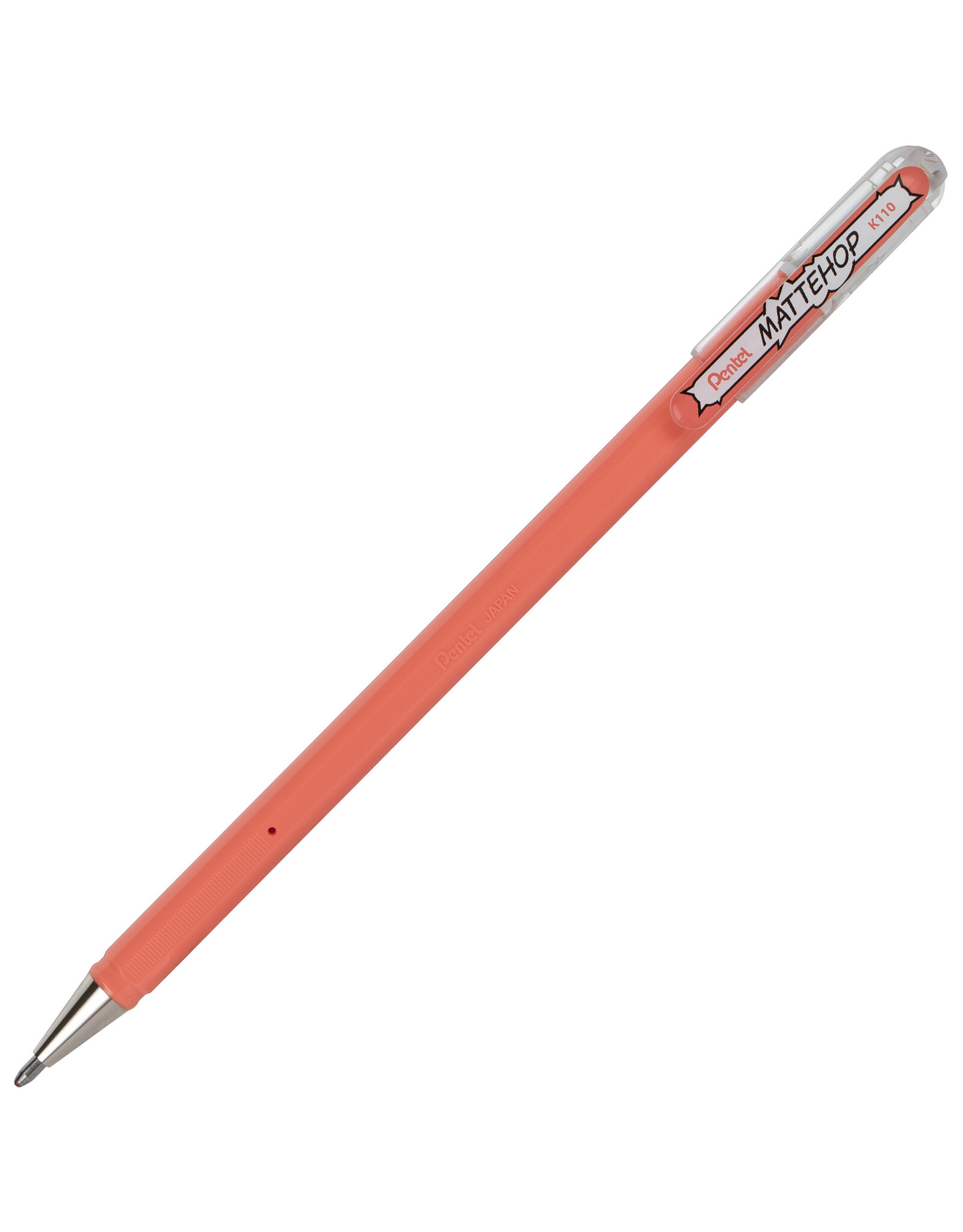 Pentel Mattehop Gel Pen, Coral Pink