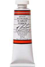 CLEARANCE M. Graham 1/2-Ounce Tube Watercolor Paint, Scarlet (Pyrrol)