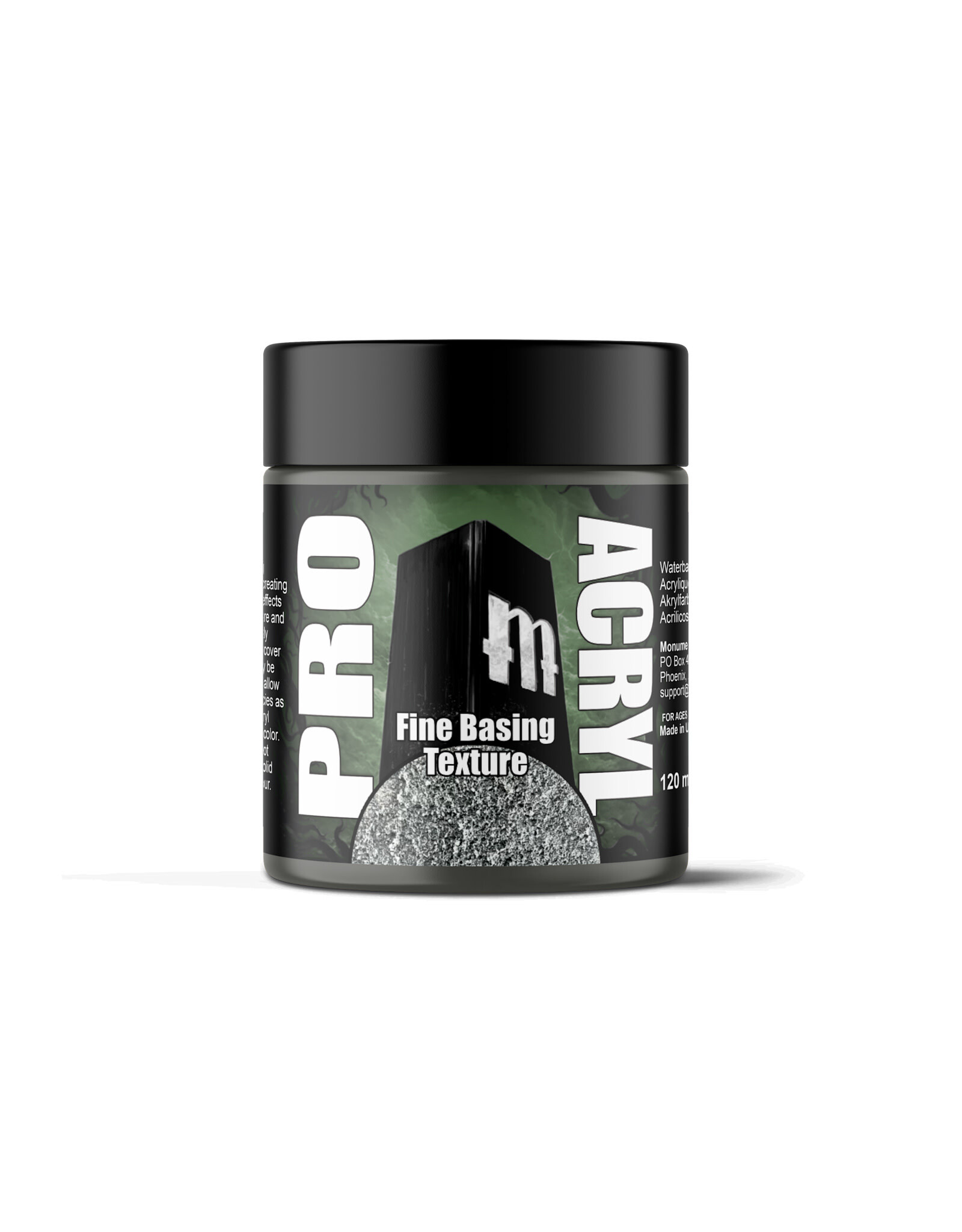 Monument Hobbies Pro Acryl Fine Basing Textures Grey Earth  120ml
