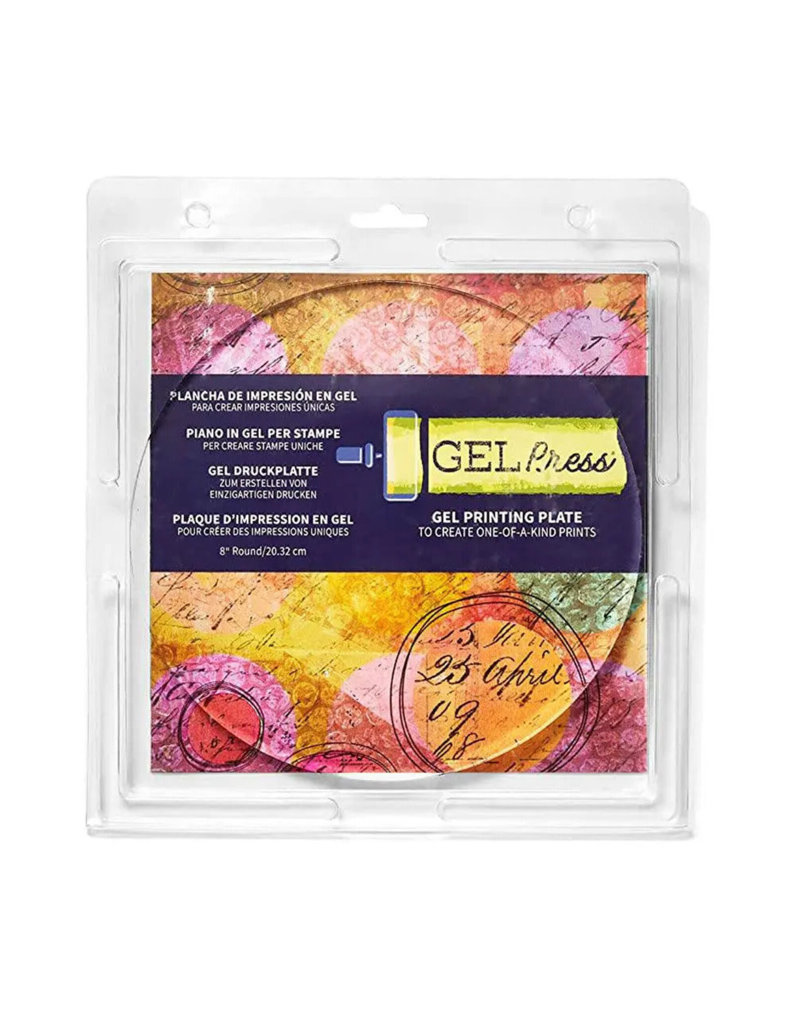 Gel Press Gel Press 8" Round Gel Printing Plate
