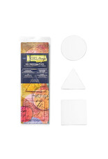 Gel Press Gel Press Petite Gel Printing Plates - Set A:  Circle Triangle Square