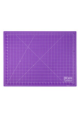 W.A. Portman WA Portman 18x24 Inch Self Healing Cutting Mat – 2-Sided 5-Ply PVC Purple/Gray Cutting Mats for Crafts with Non-Slip Surface & Precise Grid Lines