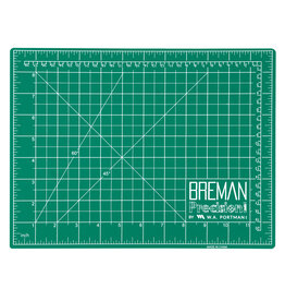 W.A. Portman WA Portman 9x12 Inch Self Healing Cutting Mat – 2-Sided 5-Ply PVC Green/Black Cutting Mats for Crafts with Non-Slip Surface & Precise Grid Lines