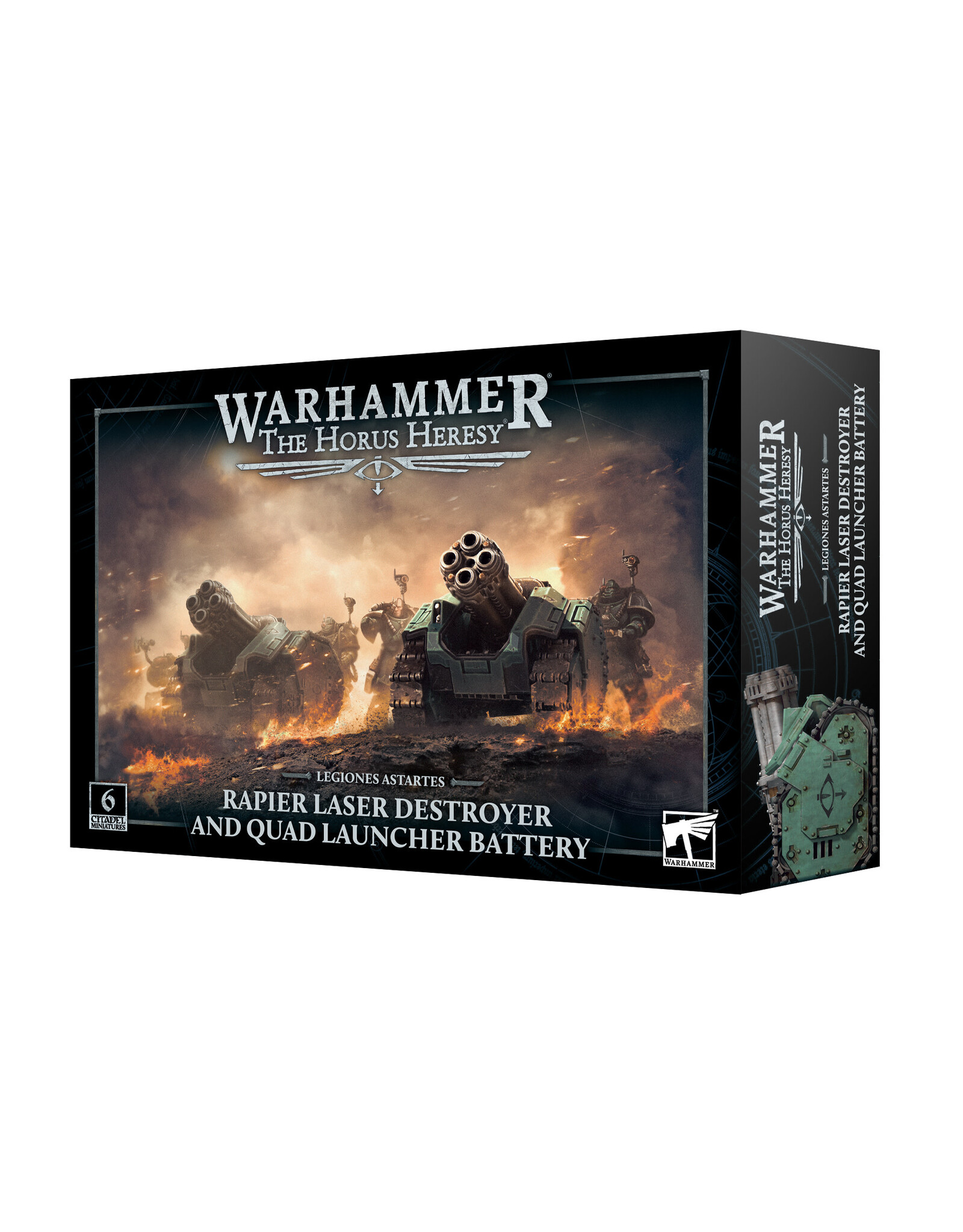 Games Workshop Legiones Astartes Rapier Laser Destroyer and Quad Launcher Battery PER ORDER ARRIVES 6.28.2025
