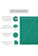 W.A. Portman WA Portman 12x18" Self Healing Cutting Mat & 45mm Fabric Cutter Wheel with 5 Extra Rotary Blades for Sewing & Quilting W.A. Portman WA Portman 12x18" Self Healing Cutting Mat & 45mm Fabric Cutter Wheel with 5 Extra Rotary Blades for Sewing & Quilting