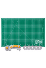W.A. Portman WA Portman 12x18" Self Healing Cutting Mat & 45mm Fabric Cutter Wheel with 5 Extra Rotary Blades for Sewing & Quilting W.A. Portman WA Portman 12x18" Self Healing Cutting Mat & 45mm Fabric Cutter Wheel with 5 Extra Rotary Blades for Sewing & Quilting