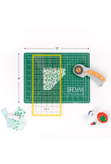 W.A. Portman WA Portman 9x12" Self Healing Cutting Mat & 45mm Rotary Cutter Set with 5 Extra Blades – 6x12 Acrylic Quilting Rulers W.A. Portman WA Portman 9x12" Self Healing Cutting Mat & 45mm Rotary Cutter Set with 5 Extra Blades – 6x12 Acrylic Quilting Rulers
