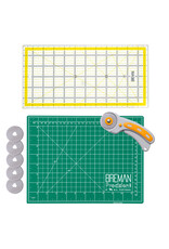 W.A. Portman WA Portman 9x12" Self Healing Cutting Mat & 45mm Rotary Cutter Set with 5 Extra Blades – 6x12 Acrylic Quilting Rulers W.A. Portman WA Portman 9x12" Self Healing Cutting Mat & 45mm Rotary Cutter Set with 5 Extra Blades – 6x12 Acrylic Quilting Rulers