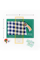 W.A. Portman WA Portman 12x18" Self Healing Cutting Mat & 45mm Rotary Cutter Set with 5 Extra Blades – 6x18 Acrylic Quilting Rulers W.A. Portman WA Portman 12x18" Self Healing Cutting Mat & 45mm Rotary Cutter Set with 5 Extra Blades – 6x18 Acrylic Quilting Rulers
