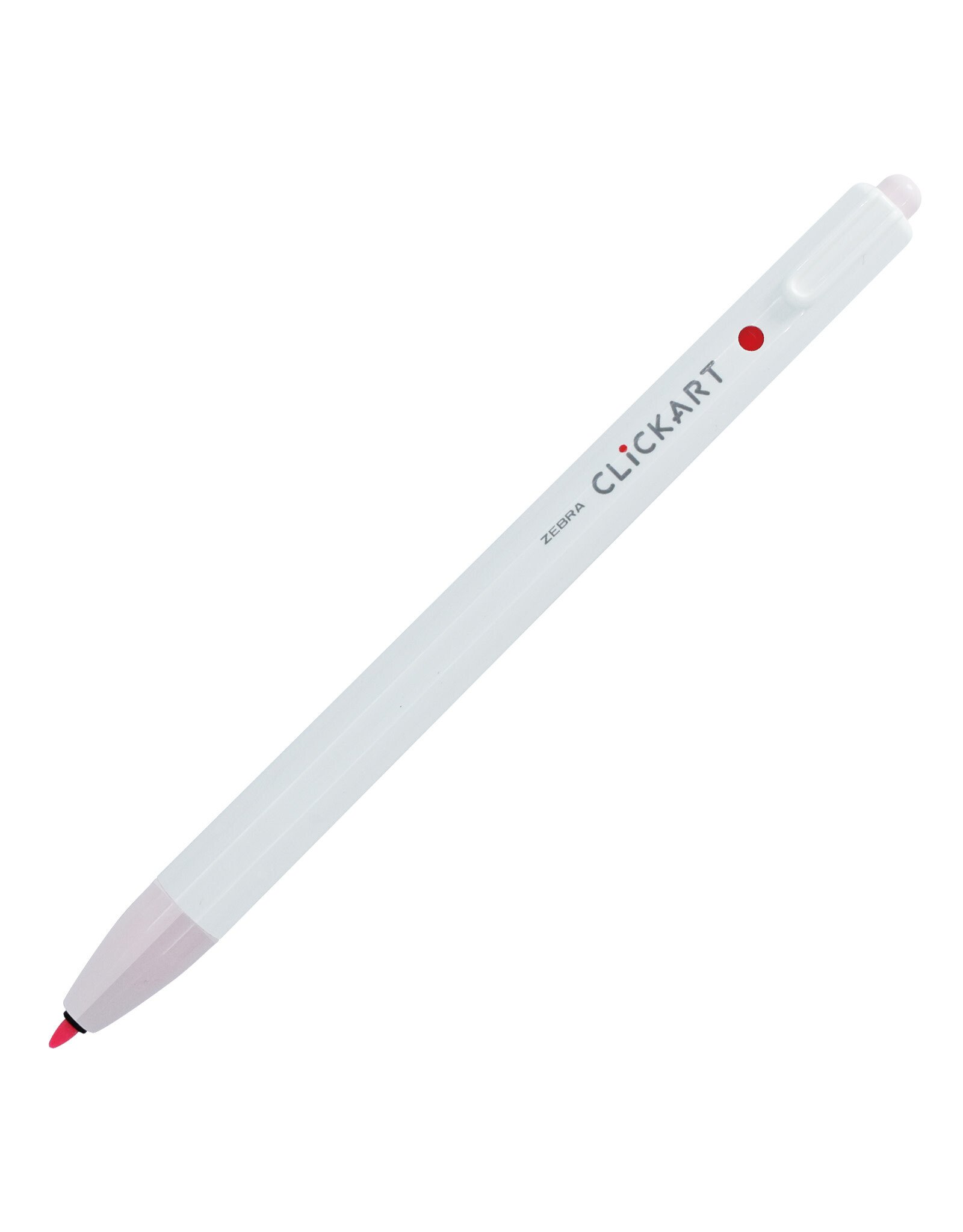 Zebra ClickArt Retractable Marker Pen, Powder Pink  (F)