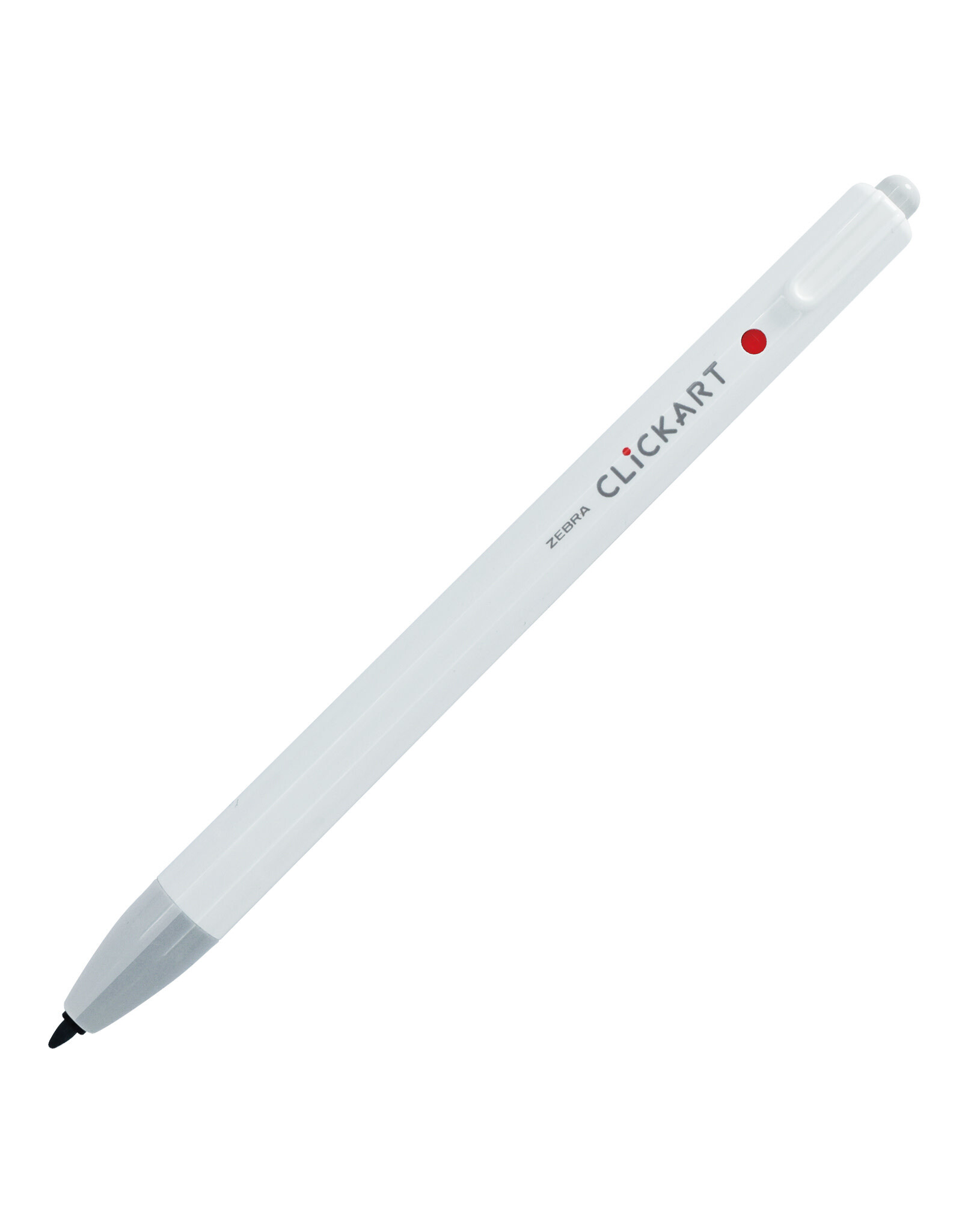 Zebra ClickArt Retractable Marker Pen, Light Gray  (F)