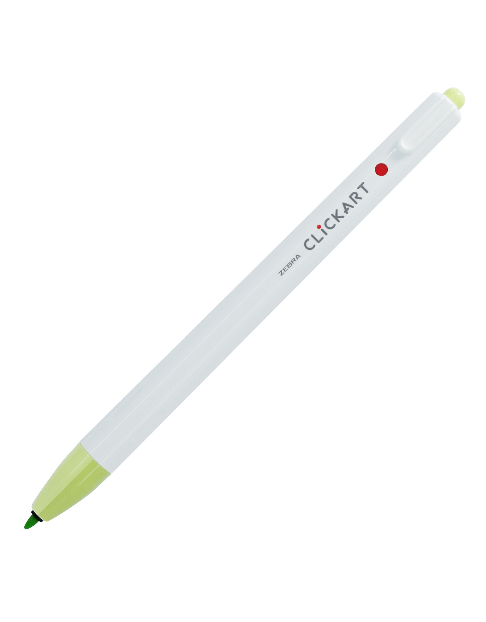 Zebra ClickArt Retractable Marker Pen, Lime  (F)
