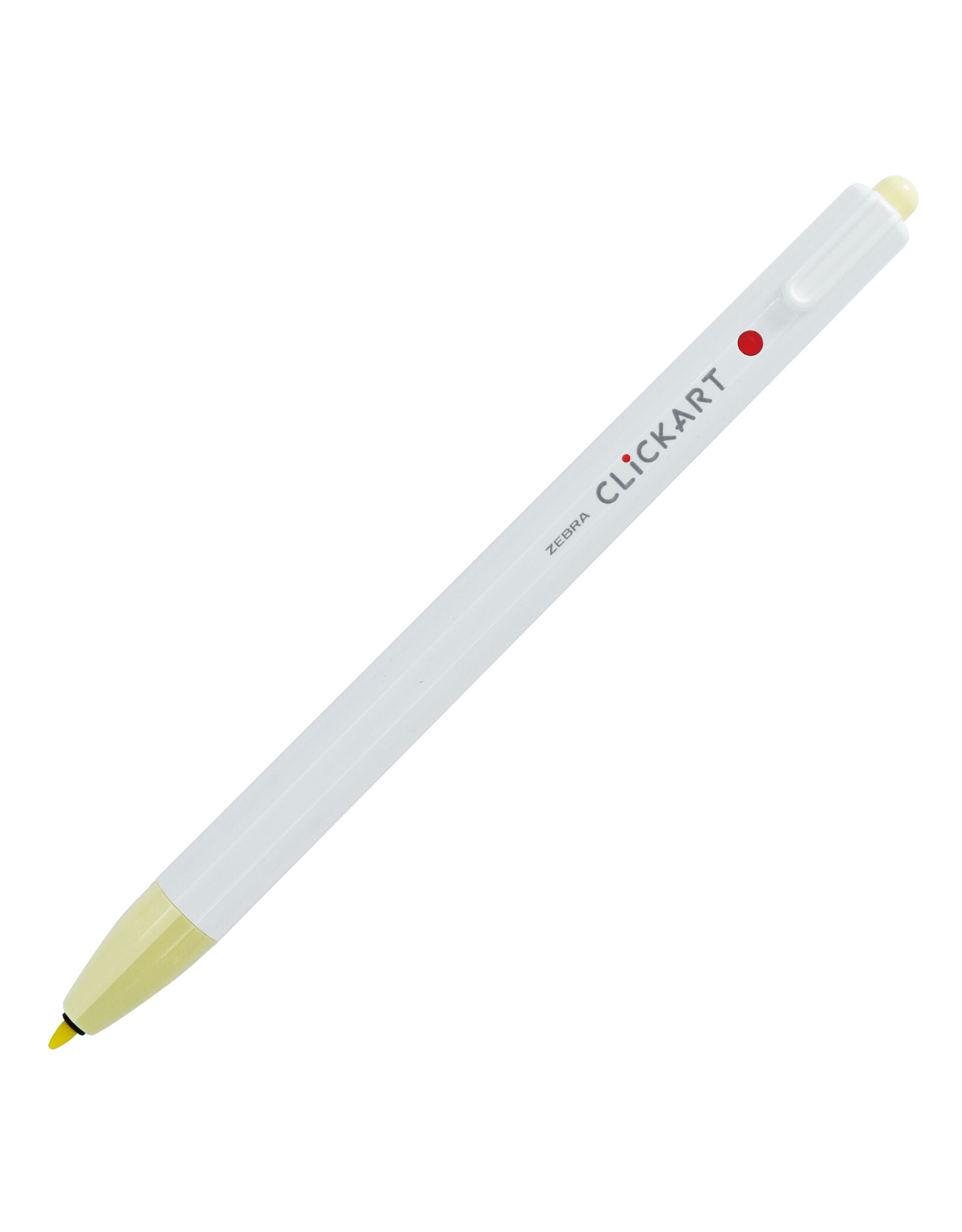 Zebra ClickArt Retractable Marker Pen, Lemon  (F)