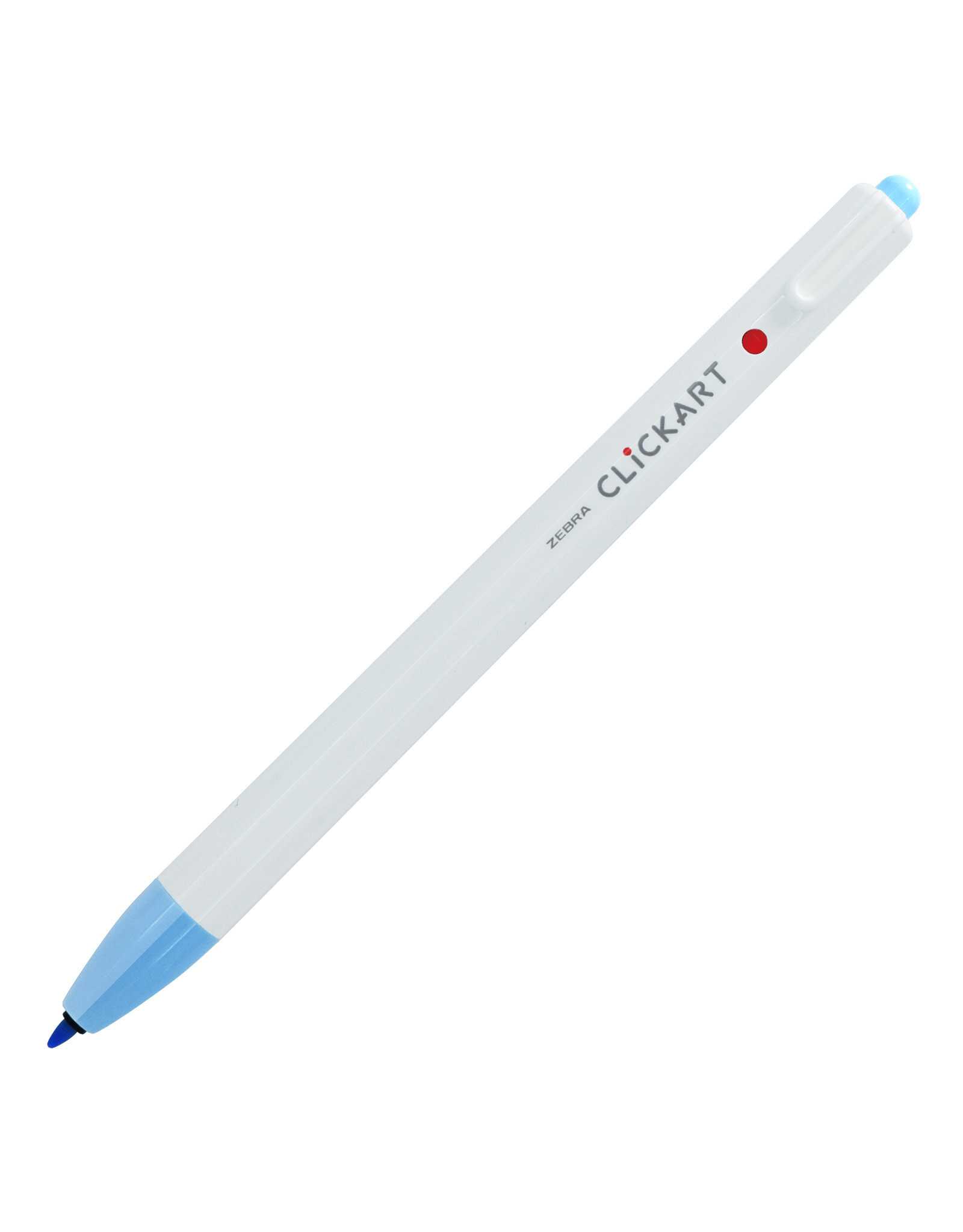 Zebra ClickArt Retractable Marker Pen, Soda Blue  (F)