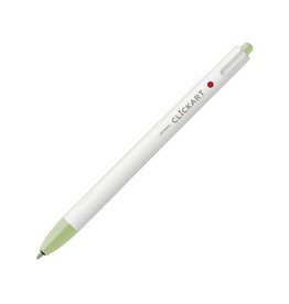Zebra ClickArt Retractable Marker Pen, Leaf Green (F)