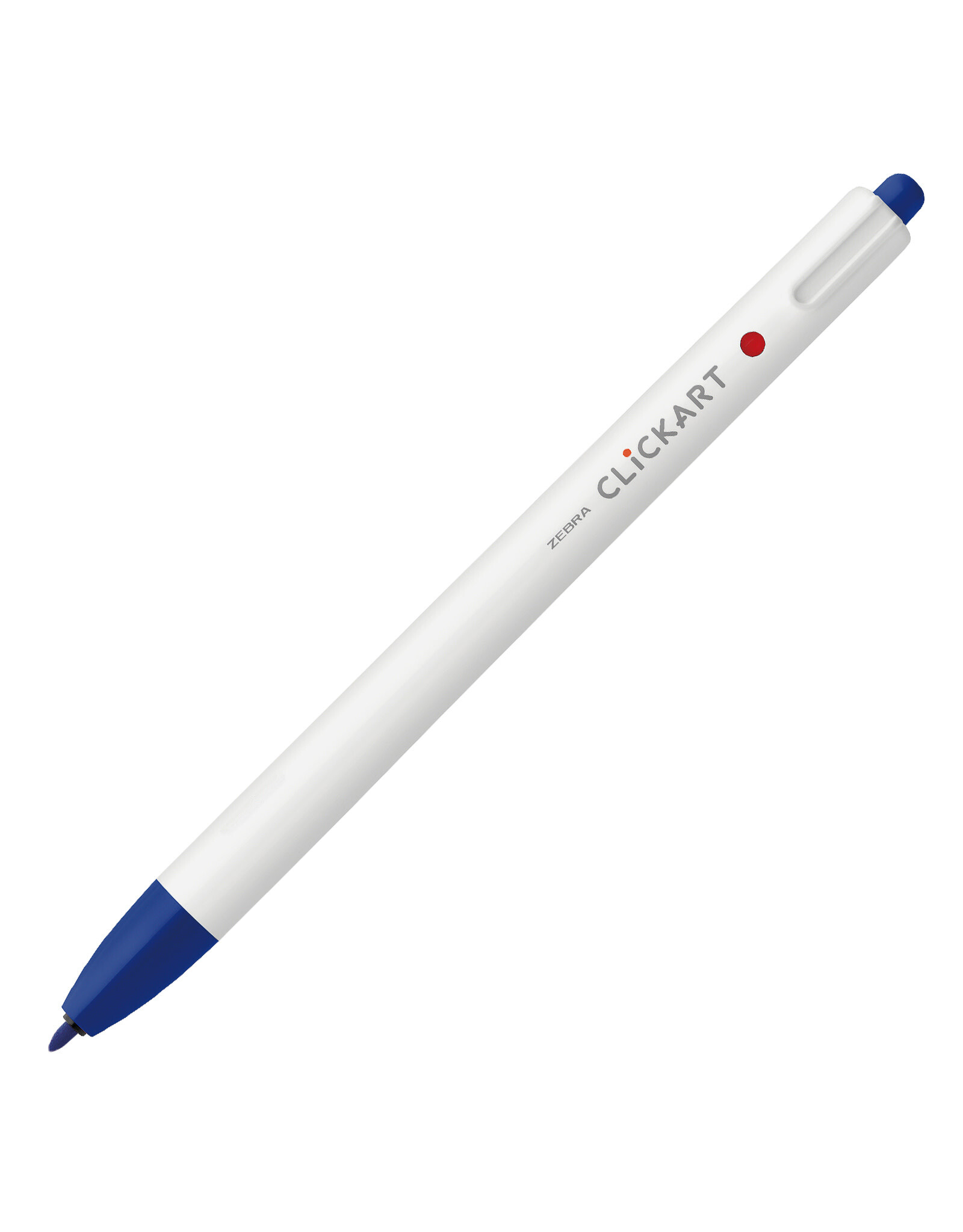 Zebra ClickArt Retractable Marker Pen, Blue (F)