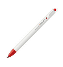 Zebra ClickArt Retractable Marker Pen, Red (F)
