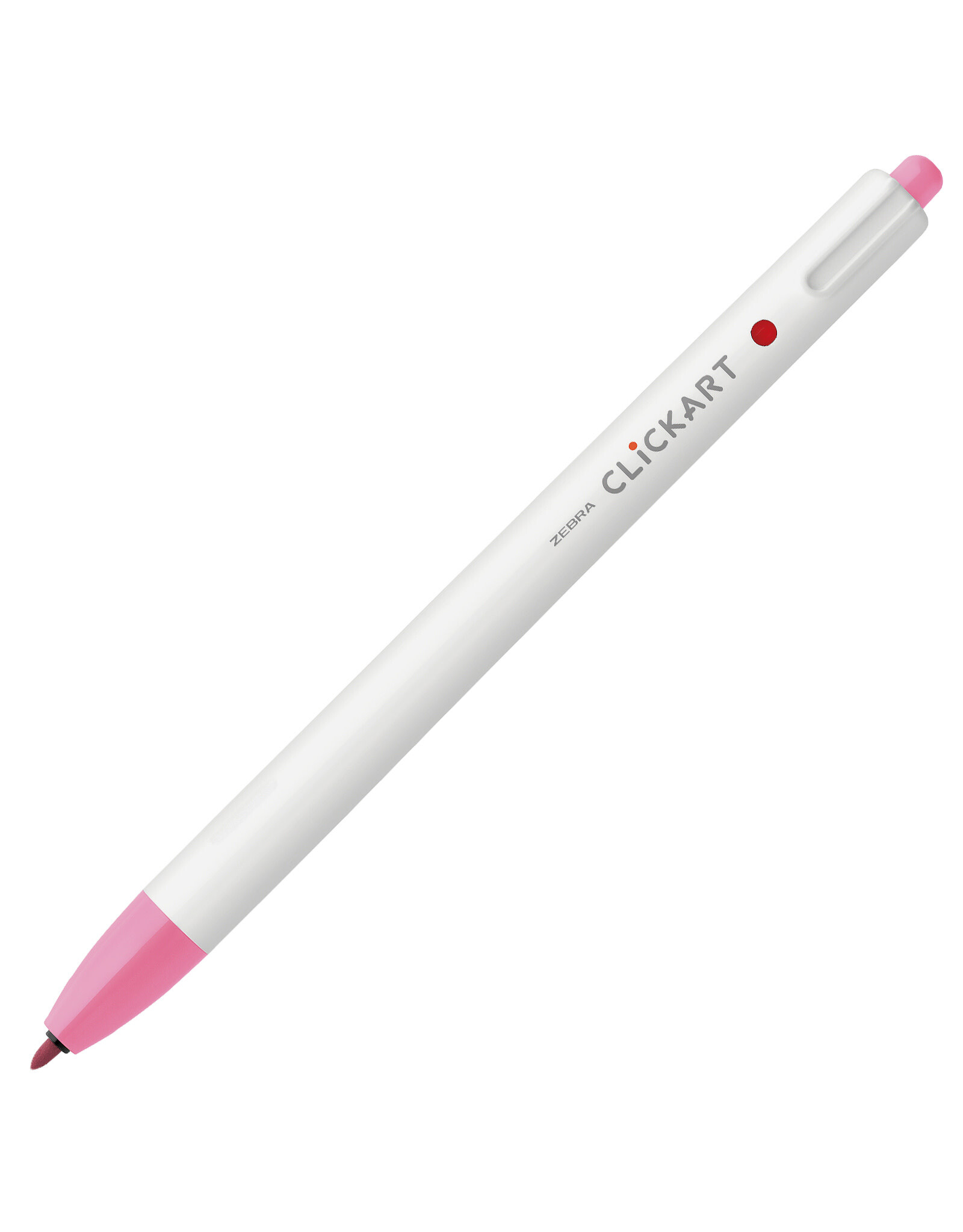Zebra ClickArt Retractable Marker Pen, Pink (F)