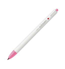 Zebra ClickArt Retractable Marker Pen, Pink (F)