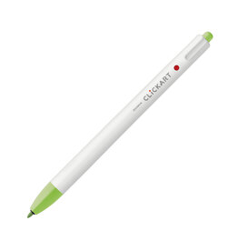 Zebra ClickArt Retractable Marker Pen, Light Green (F)
