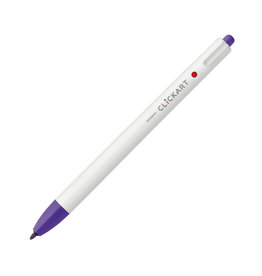 Zebra ClickArt Retractable Marker Pen, Purple (F)