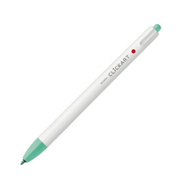 Zebra ClickArt Retractable Marker Pen, Mint Green (F)