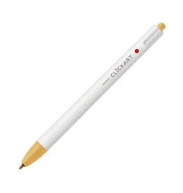 Zebra ClickArt Retractable Marker Pen, Marigold (F)