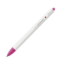 Zebra ClickArt Retractable Marker Pen, Cherry Pink (F)