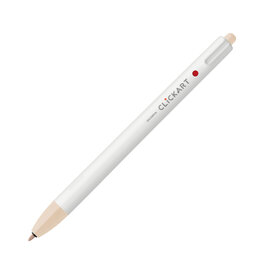 Zebra ClickArt Retractable Marker Pen, Pale Orange (F)
