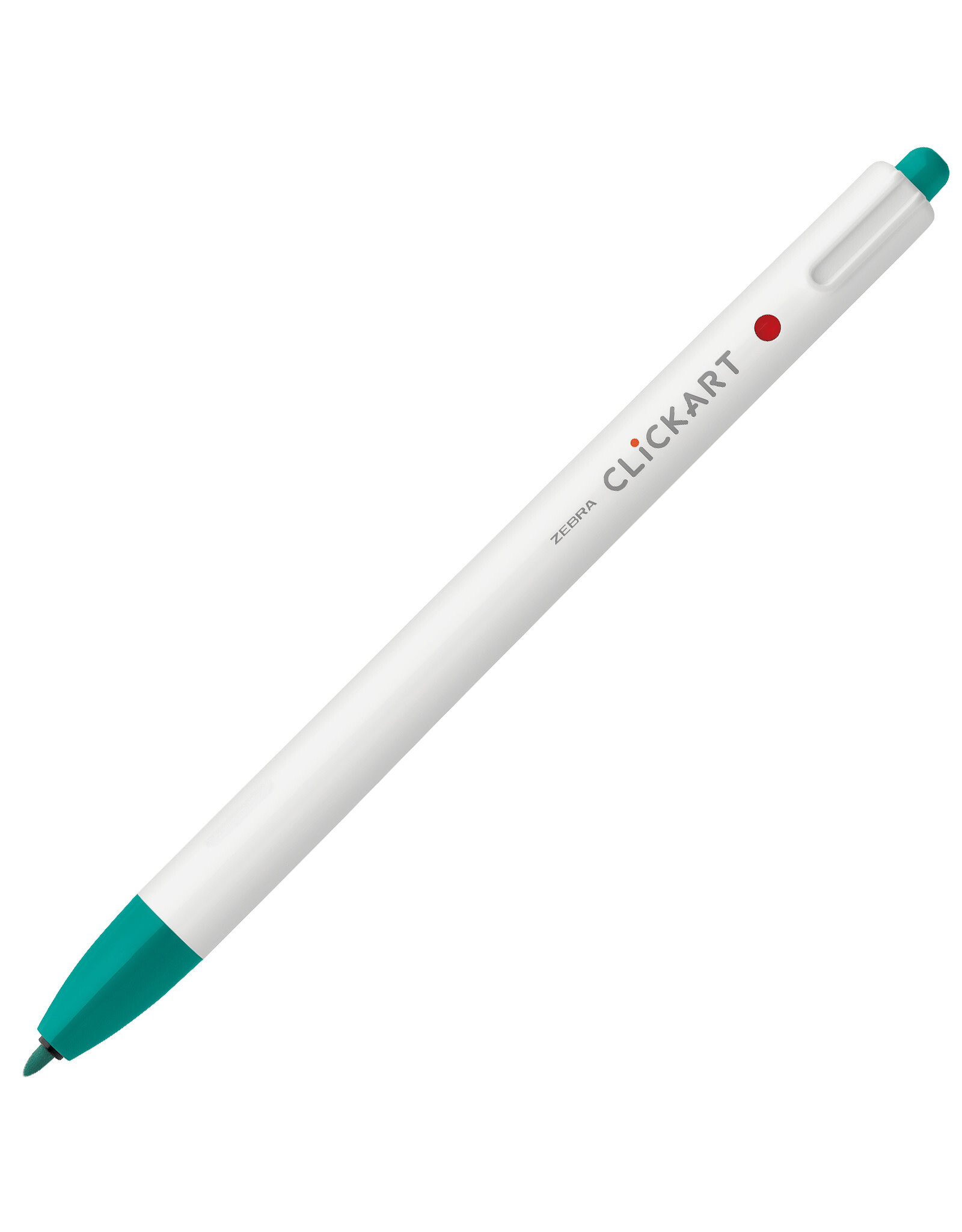 Zebra ClickArt Retractable Marker Pen, Blue Green (F)